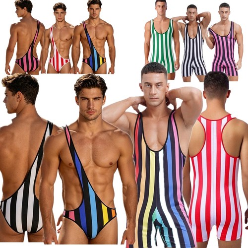 Mens striped wrestling - uk,