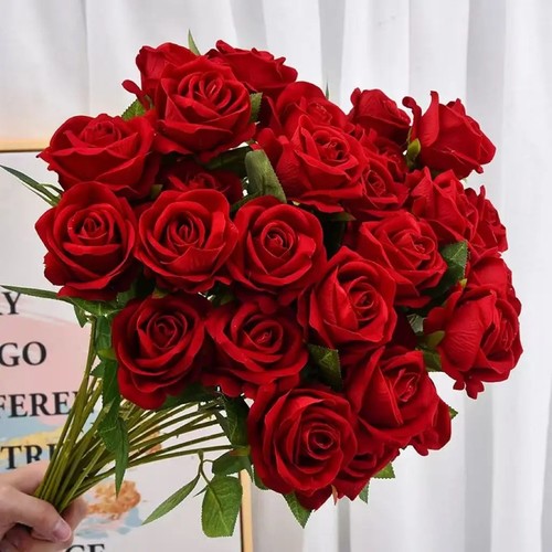 Heads silk rose - 10,