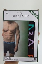 Jeff Banks Soft Bamboo Boxer with label-less design to avoid irritation (Size M)
