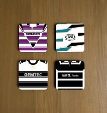 HULL FC RUGBY LEAGUE RETRO KIT COASTERS PACK OF 4