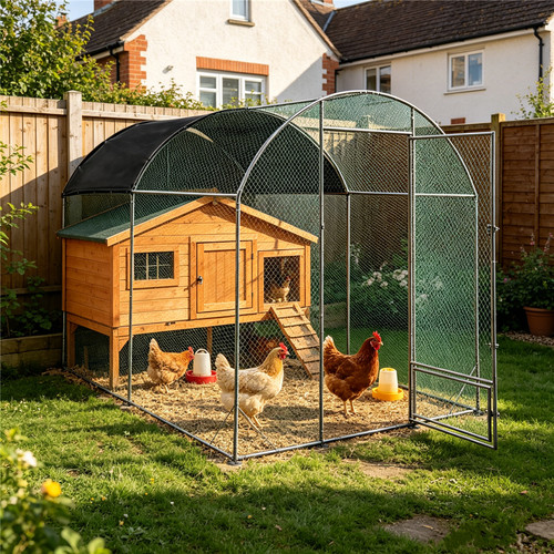Metal chicken coop poultry - chicken,