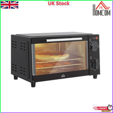 Mini Oven 9L Countertop Electric Grill Toaster Oven 750W Compact Tabletop Cooker