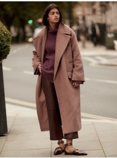 Next Rose Pink Long Overcoat