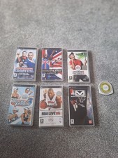 7 x sony psp umd games tennis golf darts basketball bmx challenge bundle