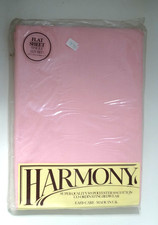 Vintage Unopened Flat Sheet Single Bed Pale Pink.