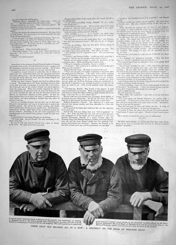 Old antique print 1908 - antique, holland