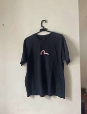 Evisu Mens Blue Tshirt. Pink