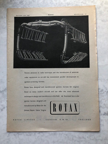1946 aircraft advert rotax - aircraft,