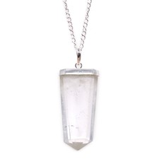 Gemstone Flat Pencil Pendant -