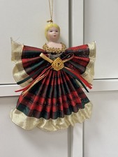 Vtg Porcelain Angel Christmas