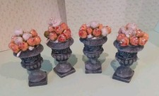 12th scale Plaster  Flower Urns