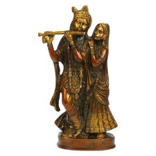 Brass Radha Krishna Statue
