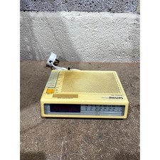 Vintage Philips D-3622 Digital Analogue Clock Radio 7-W Compact Built-in Speaker