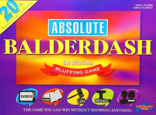 Absolute balderdash 20th - balderdash,
