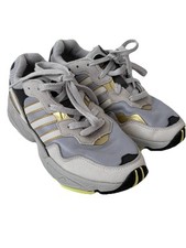 Adidas Yung-96 Trainers Size Uk 5 Silver White Gold Shoe Torsion Sneakers