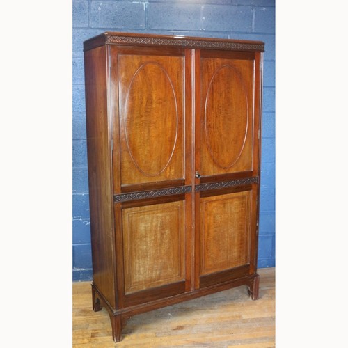 Edwardian carved mahogany - an,