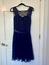 Bridesmaid Formal Blue Lace