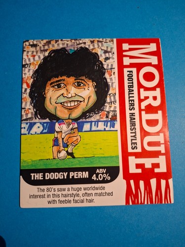 Mordue beer pump clip dodgy - mordue,
