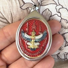 A321 Silvery pendant Garuda bring wealth, protection, success in life, empower
