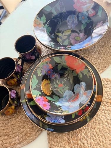 Mackenzie childs black flower - childs,