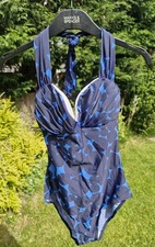 Boden Size 10 Spotted Halterneck Swimsuit-MED2