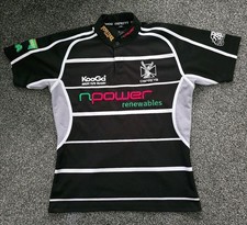 Ospreys Rugby Shirt Mens Medium Black