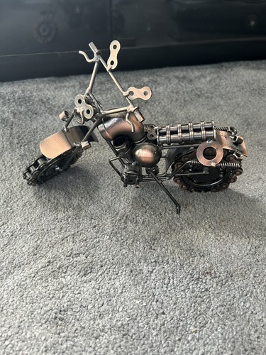 Handmade metal motorbike - handmade,