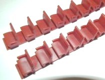 PKS-4102 Pikestuff HO Passenger Coach Seats Red (72)