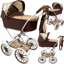 Retro Deep Doll Pram + Bag
