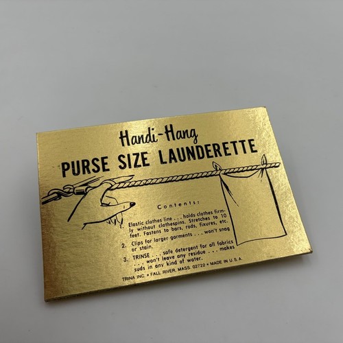 Vtg purse size launderette - vtg,