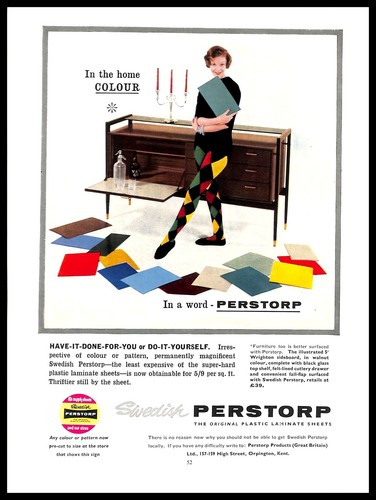 1959 swedish perstorp plastic - perstorp,