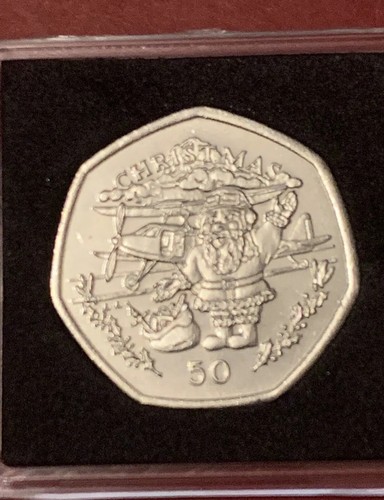 1996 gibraltar 50p - gibraltar, christmas