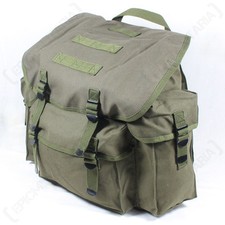 Olive Green German Army Rucksack - Repro Military Solider Bag Day Sack Pack New