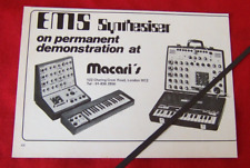 EMS SYNTHESIZER 1975 ORIGINAL VINTAGE ADVERT