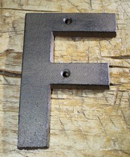 Cast Iron Industrial LETTER F