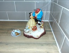 Disney Traditions Beauty and Beast Figurine (Jim Shore) DAMAGED/POOR & Paperweig