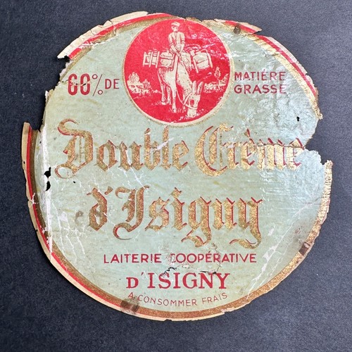 Vintage french cheese label - vintage,