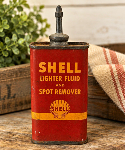 Vintage shell lighter - vintage, fluid