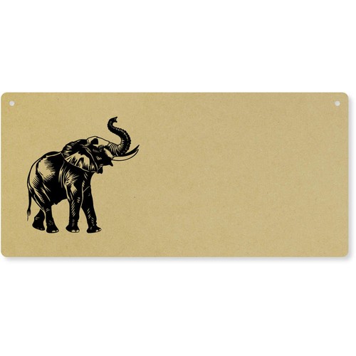 Elephant raises trunk large - 'elephant, trunk'