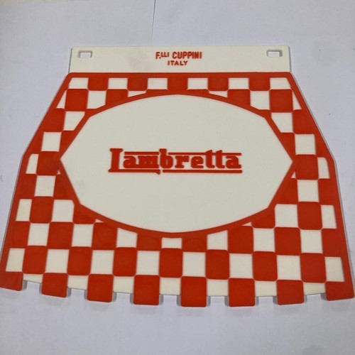 Lambretta mudflap white and - lambretta,