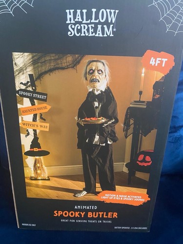 Animated spooky talking butler - animated,