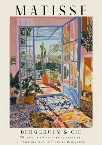 Matisse exhibition poster - matisse,