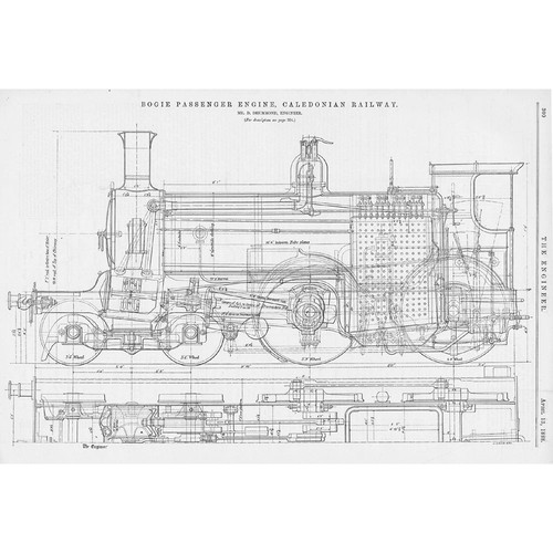 Caledonian railway bogie - railway,