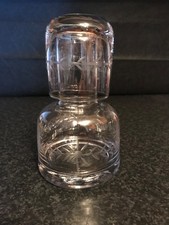 Small Whiskey/Water Carafe with Glass New