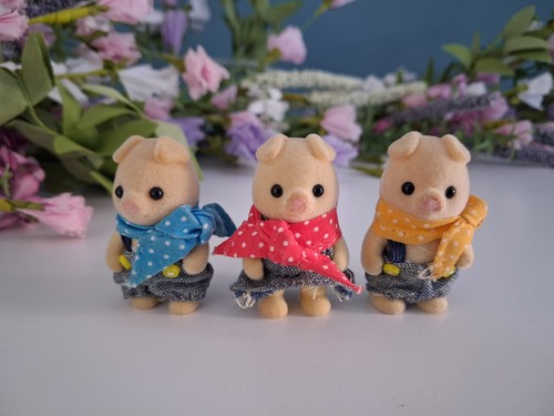 Sylvanian families triplet - families,