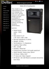 Deltec Gx 12 Speaker Pair