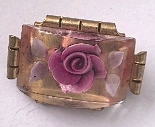 French art deco pink rose - french,