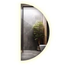 Large Semi Circular Mirror LED