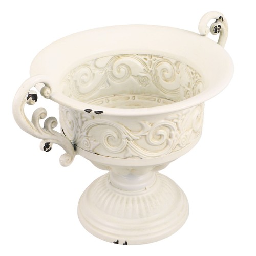 Rustic metal urn flower - rustic,