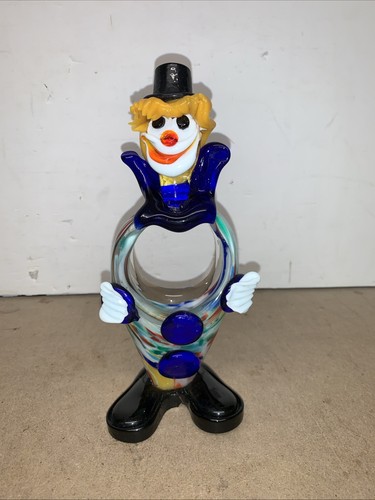 Vintage murano glass clown - murano,